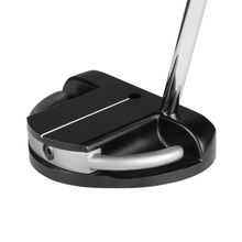 Load image into Gallery viewer, angled back and top view of the left handed Thomas Golf AT72 Mallet Putter