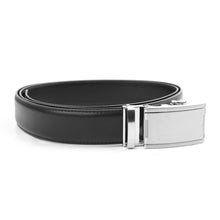 Load image into Gallery viewer, Tour Gear Custom Fit Black Golf Belt with Satin Silver Buckle
