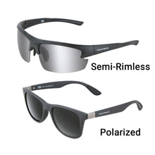 Load image into Gallery viewer, TourGear Semi-rimless and Polarized sunglasses