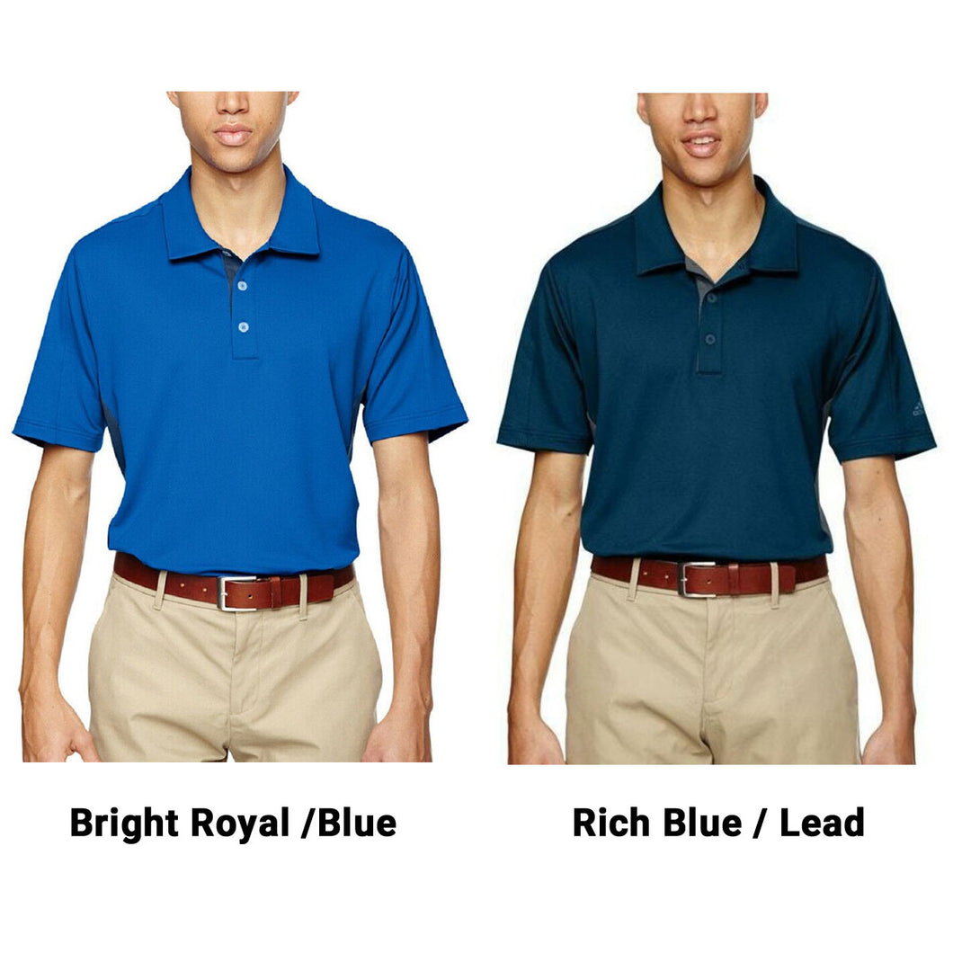 adidas Men's Puremotion Colorblock 3-Stripes Polos (2 Pack), Small
